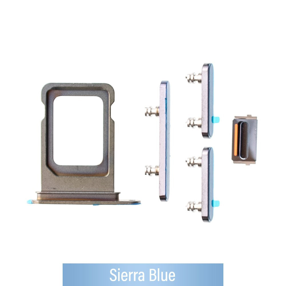SIM Card Tray and Side Button for iPhone 13 Pro / 13 Pro Max-Sierra Blue SIM Card Tray and Side Button for iPhone 13 Pro / 13 Pro Max-Sierra Blue